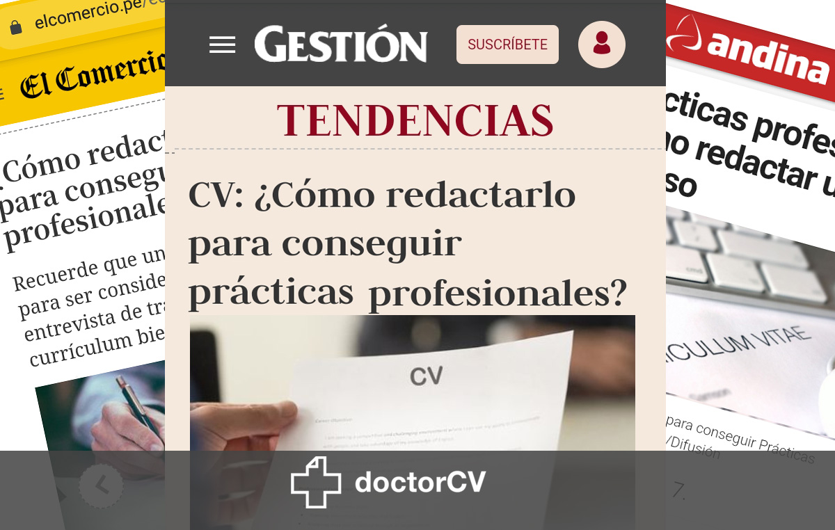 Redactar CV para Practicas Profesionales